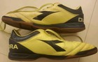 Hard To Find Diadora Ita3 Model Indoor Soccer Shoes Neon Green Men s Size Us10 5