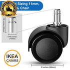 Office Chair Wheels Replacement  5 Pcs 2 Inch Office Chair Casters Heavy Duty  C