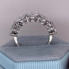 5 00 Ct Round Natural Diamond Half Eternity Wedding Band 14k Real White Gold 7 8