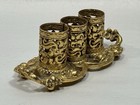 Vintage Matson Stylebuilt Ornate Gold Filligree Lipstick Holder Vanity Accessory