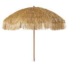 Mainstays 6 Feet Thatched Tiki Umbrella Beach Umbrella  Sand Anchor New Style