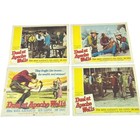 Set Of 8 Dual At Apache Wells 1957 Jim Davis Lobby Cards Movie Posters Vintage