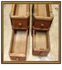 Singer Treadle Sewing Machine - Cabinet 4 Drawers With Frames   Screws - Vtg