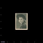 Old Vintage Photo Portrait Solo Woman Hat Antique Picture Found Photograph