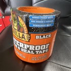 Gorilla 4612502 4 In X 10 Ft Waterproof Patch   Seal Tape Black - New