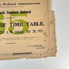 1958 Reprint Rio Grande Southern Railroad Employee Time Table No 65 1919