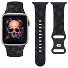 Stylish Silicone Engraved Replacement Straps For Apple Watch1 2 3 4 5 6 7 8 9 Se
