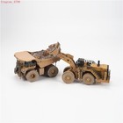 Dm 1 125 Cat 994k Wheel Loader   797 Mining Truck Alloy Model Muddy Scene Set