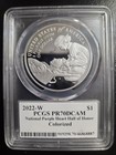 2022-w Purple Heart Colorized Proof Silver Dollar Pcgs Pr70 Dcam Tom Jurkowsky