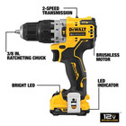 New Dewalt Dcd706f2 12v Max 3 8  Brushless Cordless Hammer Drill Kit