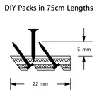 Premium Carpet Gripper Rod With Dual Purpose Nail - Trade 100ft - 500ft Pack
