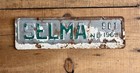 Rare Vintage Selma County North Carolina 1969 City License Plate Topper  901