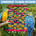 Extra Large Bird Toys Macaws Multicolored Wooden Blocks Bird Chewing Toy Parrot