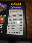    lsu 2019 National Champions Plaque - 15-0 Undefeated Season Schedule 