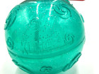 Kong Squeezz Crackle Ball Large Green No Squeak Toss   Play Dog Fetch Toy