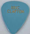 Eric Clapton 2004 Tour Guitar Pick Teal Blue Gold Usa Concert Stage Plectrum Vtg