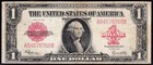 Very Nice Bold   Crisp Vf  1923  1  red Seal  Us Legal Tender Note  Free Ship 