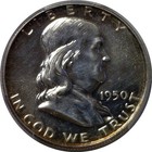 1950 Franklin Half Dollar Pcgs Pr-64