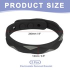 2pack 0 5 x9  Silicone Adjustable Anti Static Bracelet Black