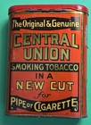 Central Union New Cut Vintage Pocket Tin United States Tobacco Company