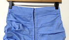 Nwt Privy Women s Ruffle cinched Skirt Sz M Cotton Blend Stretch Blue
