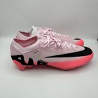New Nike Mercurial Zoom Vapor 15 Elite Fg Pink Soccer Cleats Dj4978-601 Mens 13
