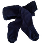 Hanna Andersson Dark Blue Ribbed Tights  Size 18   24 Months  80 Cm