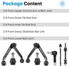 2wd Front Upper Control 10pcs Front Upper Suspension Kit 2wd Ram 1500 2002-2005