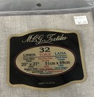 Lot Of 2 Mcg Textiles 20 x27  32 Linen Cross Stitch Fabric  natural  Brown