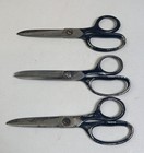 Vintage Wiss Inlaid Scissors 36 Lot Of 3