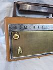 1957 Admiral Model 217 Dual Power Portable 4 Vacuum Tube Am Radio Brown Works