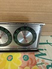 Mcm Sunbeam Temperature Humidity Weather Station Desk Thermometer Vintage Nice 