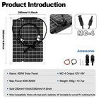 300 Watt Monocrystalline Flexible Solar Kit 12v With 100a Lcd Controller Boat