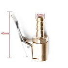Car Tire Air Chuck Inflator Adapter Clip-on Brass 8mm Valve Connector