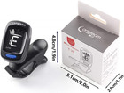    Clip On Guitar Tuner For All Instruments  Ukulele  Guitar  Bass  Mandolin  Vio