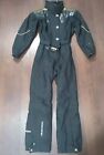 Spyder Ski Suit Womens Sz 8 One Piece Snowsuit Overalls Snow Bib Retro 90s Black