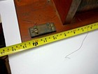 Vintage Crystal  Radio Wood Base  With Large Diameter Coil