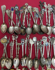 150  Pc Silverplated Sm 3-6 collectible   Souvenir Spoons Antique To Vintage Mix