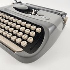 Vintage Royalite Typewriter Gray Manual Portable Holland Royal Mcbee 1960s Works
