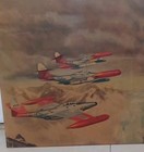 Wwii Nice Art Lg Color Print 4 F-89 Northrup Scorpions Flying Mountains Jrrgs2