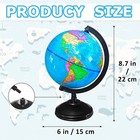 World Globe Earth Map Rotating Geography Ocean Classroom Learning Desktop 6   
