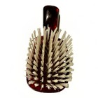 Vintage Lucite Paddle Hairbrush White Cross Home Products Man s Club Nylon