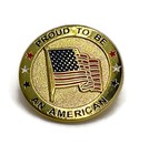 Patriotic Us Flag Lapel Pin  proud To Be An American  Made In The Usa