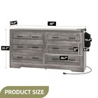 6 Drawer Chest Of Drawers Dresser Bedroom Side Storage Cabinet Usb Power Outlets
