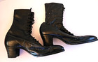 Vintage Boots Sz7 W Signafye Regal Boot Shops Leather High Top 20 s Victorian