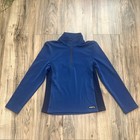 Kerrits Kids Rail Side Quarter Zip Tech Top Solid - True Blue Size Small 
