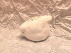 Mccarty Studio Art Pottery White W  Jade Fat Baby Robin Bird Merigold Ms 