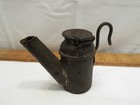Tin Coal Miners Oil Lamp Dunlap s Pittsburgh Mining Hat Teapot Lantern Light