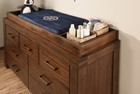 Oxford Baby 14065810 Piermont  Changing Topper Rustic Farmhouse Brown-new-ship24
