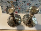 International Silver Company Candle Stick Holders Lot Of 2 Holder 4 Inch Vtg